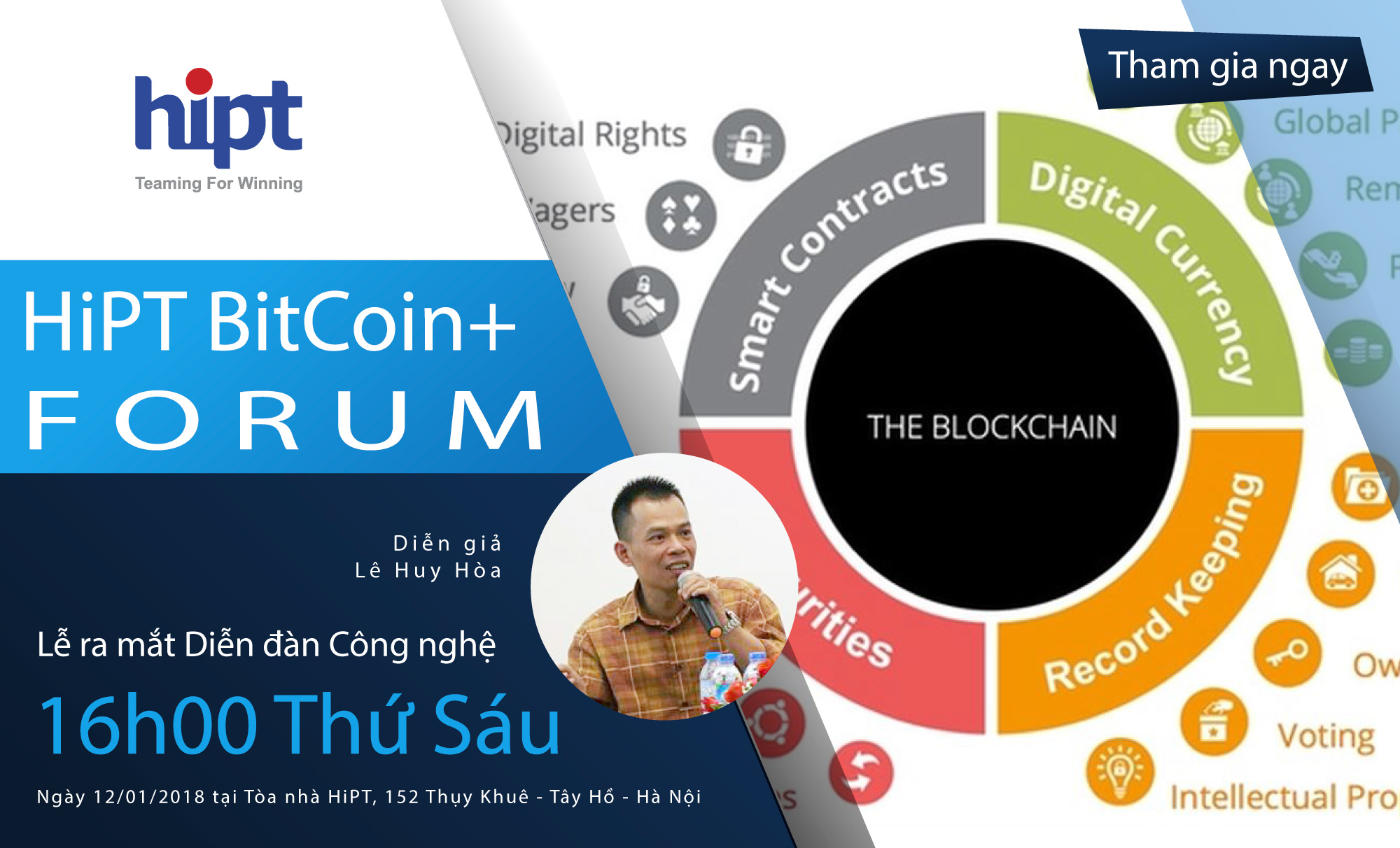 Ra mắt Diễn đàn Công nghệ HiPT BitCoin+ Forum
